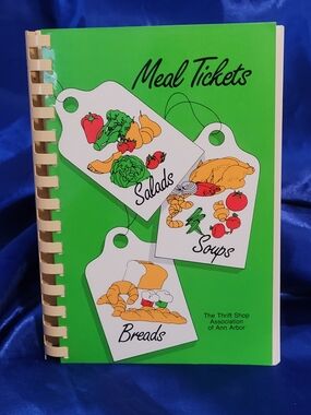 Meal Tickets Cookbook Ann Arbor Michigan Thrift Shop Association Vintage